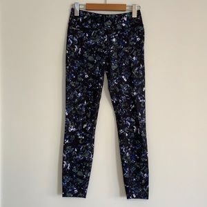 Lole Leggings Yoga Green/Black/Blue Print SzXS